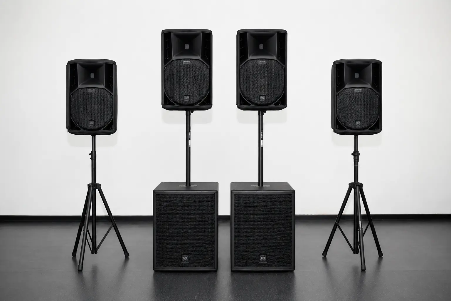 4× RCF ART 745-A + 2× RCF SUB 18"